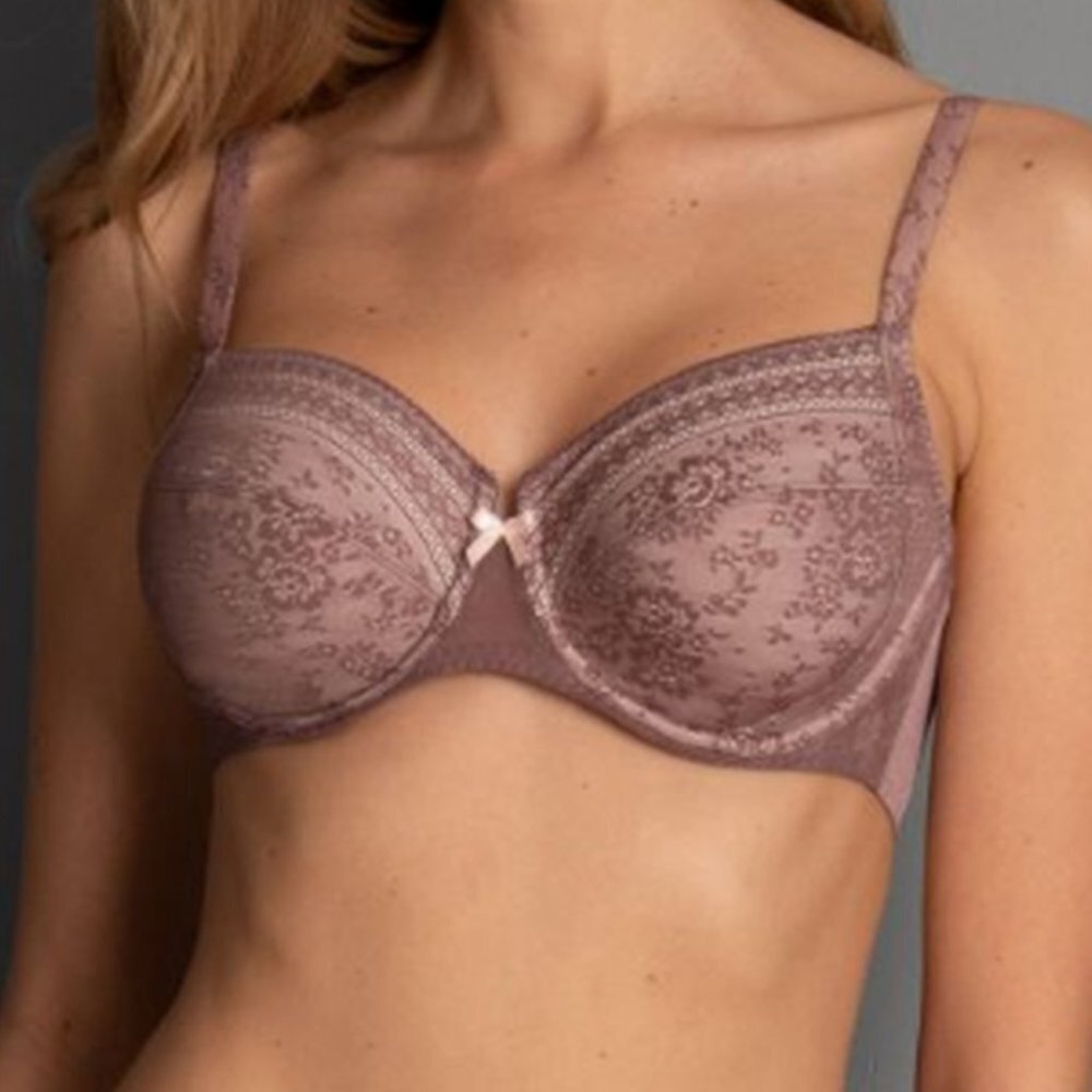 Anita Rosa Faia Underwire Side Support Bra, Fleur in Berry color